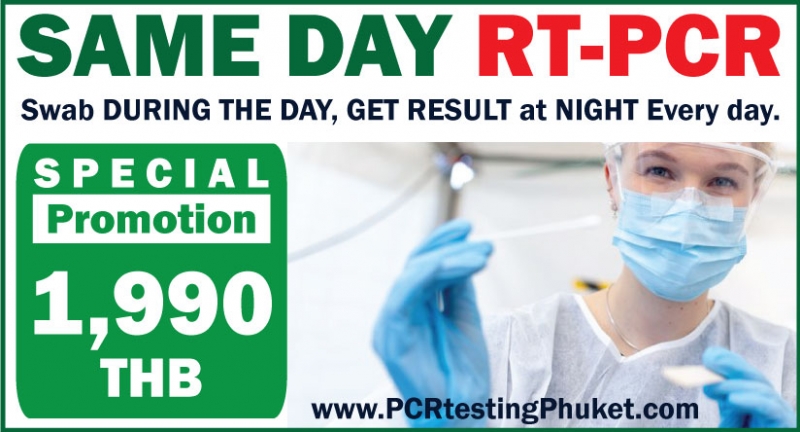 SAME DAY RT-PCR 8-12 Hrs : 1,990 THB